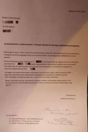 [VIDEO] 7-letniej, porwanej Zosi nie potrafi odzyskać Sąd Okręgowy w Radomiu, bo ma bałagan w dokumentach i nieprofesjonalnych sędziów? Czy w skutek tego ma dojść do kolejnej tragedii rodzinnej w Radomiu?