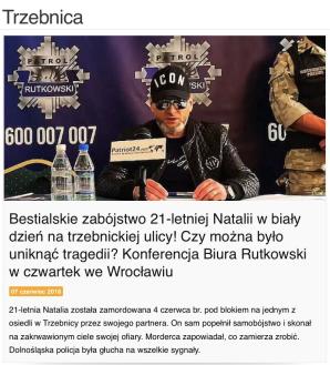 [VIDEO] O groźbach zabicia, ataku i brutalnym prześladowaniu mówi Ewelina Staniszewska, matka uprowadzonej w sierpniu 2018 roku 7-letniej Zosi. Czy jej dramat zrozumie dziś i pomoże Prezes Sądu Okręgowego w Radomiu Marta Łobodzińska?