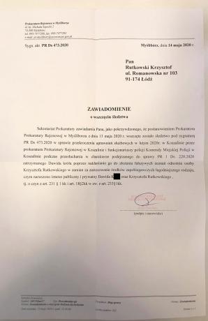 [VIDEO] Wszczęto śledztwo w sprawie przekroczenia uprawnień przez koszalińską prokurator Ewelinę O.-K. i koszalińskich policjantów i nakłanianie podejrzanego do składania fałszywych zeznań mających obciążyć Krzysztofa Rutkowskiego!