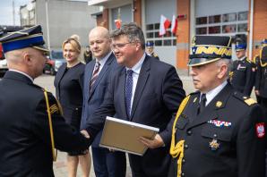 Dzień Strażaka w Płocku - uroczystość z udziałem wiceministra Macieja Wąsika