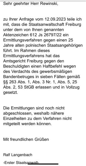 [VIDEO] Nach Angaben der deutschen Staatsanwaltschaft bildeten Polen, die mit der Anzeige Geld verdienen wollten, eine „Bande“! Sehen deutsche Ermittler nicht, dass auch diese armen Kuriere Opfer von Straftaten werden könnten? IST DAS DISKRIMINIERUNG?