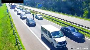 [VIDEO] Pijany jeździł hulajnogą po autostradzie A6