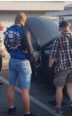 [VIDEO] Dolnośląscy Łowcy Głów zatrzymali poszukiwanego mężczyznę, podejrzanego o usiłowanie zabójstwa