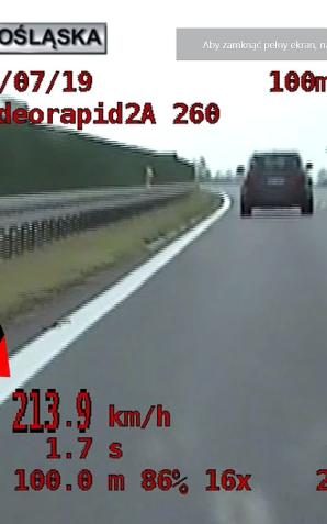 Pędził 224 km/h na drodze S8 
