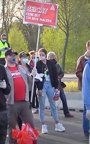 [VIDEO] Polacy protestują na granicy z Niemcami. Domagają się powrotu do pracy!