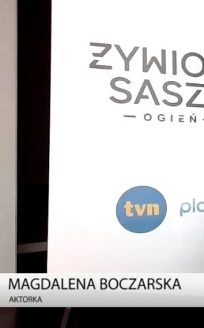 [VIDEO] Magdalena Boczarska: Do roli Saszy Załuskiej przygotowywałam się blisko trzy miesiące. Spotkałam się z byłą tajną agentką, profilerem i policyjnym psychologiem