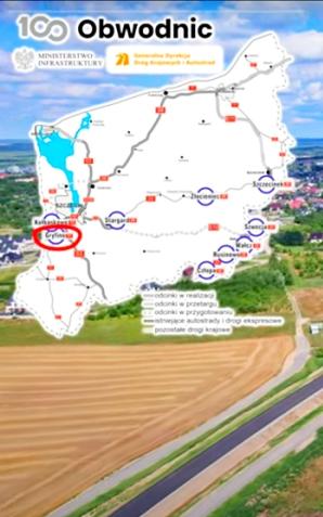 [VIDEO] Obwodnica Gryfina w ciągu DK31 - lipiec 2024