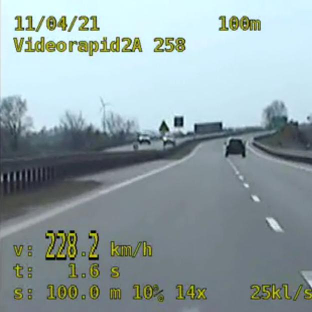[VIDEO] Chciał być na drodze „ZNIKAJĄCYM PUNKTEM” namierzyła go inowrocławska grupa SPEED