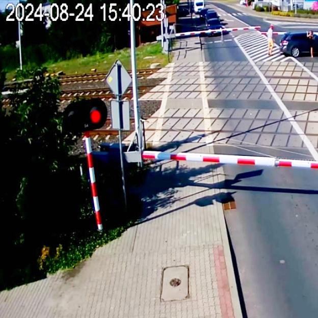 [VIDEO] Wronki: niebezpieczne zdarzenie na przejeździe kolejowo-drogowym