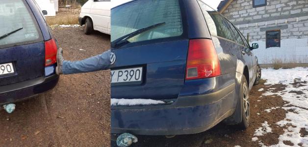 [VIDEO] Kolejne niejasności w sprawie rzekomego dźgnięcia nożem przez nauczyciela. Czy uciekając, nauczyciel uderzył tyłem swojego auta w samochód ofiary? Czy może ktoś w auto nauczyciela kopnął?