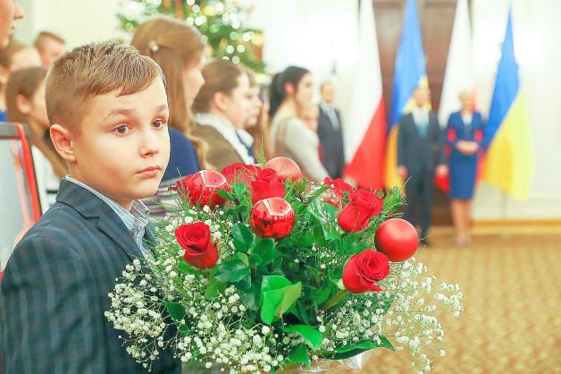 Dzieci z polskich rodzin z Ukrainy na przedświątecznym spotkaniu z Parą Prezydencką