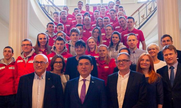 Uroczystość ślubowania i pożegnania Akademickiej Reprezentacji Polski na 28. Zimową Uniwersjadę Ałmaty 2017 w Kazachstanie