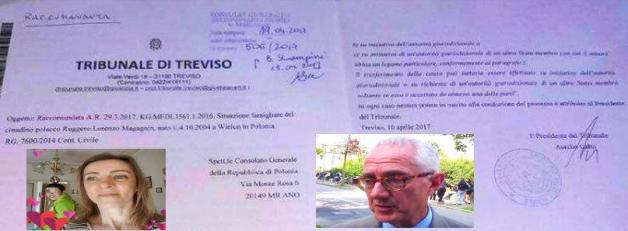 [VIDEO] Przełom w sprawie polskiego dziecka we Włoszech! Prezes Sądu w Treviso Aurelio Gatto proponuje przeniesienie rozprawy do Sieradza!