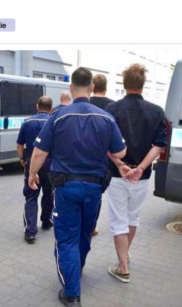 [VIDEO] Polscy Policjanci zatrzymali Norwegów, którzy uszkodzili samochody