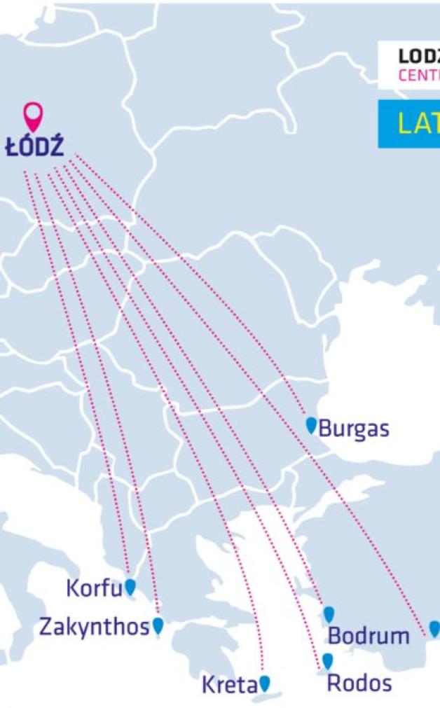Siedem kierunków z łódzkiego lotniska. Oferta lotów na lato 2020 r. już w sprzedaży