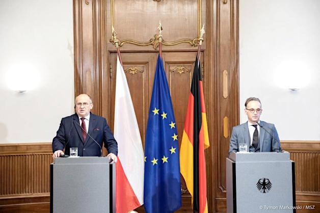 [VIDEO] O Białorusi i Polonii w Niemczech Minister Zbigniew Rau w Berlinie