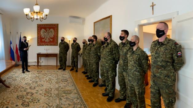 Spotkania uczestników misji SG w Słowenii i Macedonii Północnej z ambasadorami