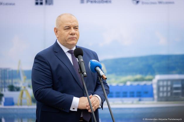 Wicepremier Jacek Sasin: inwestycja w Stoczni Wojennej w Gdyni wzmocni pozycję i bezpieczeństwo Polski