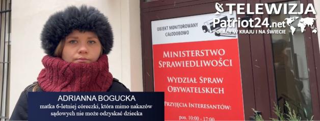 [VIDEO] Urzędy centralne w Warszawie prosi o pomoc Adrianna Bogucka, by odzyskać dziecko według postanowień sądu!