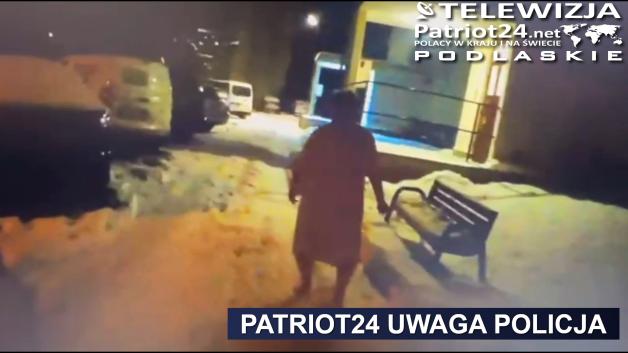 [VIDEO] Białostoccy policjanci znaleźli kobietę, która wyszła w środku nocy z mieszkania ubrana tylko w koszulę nocną