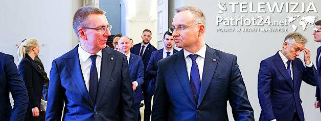 [VIDEO] Andrzej Duda z Prezydentem Łotwy o o sytuacji bezpieczeństwa regionu w kontekście perspektywy zakończenia wojny na Ukrainie